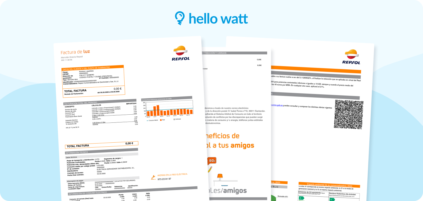 Facturas repsol de luz