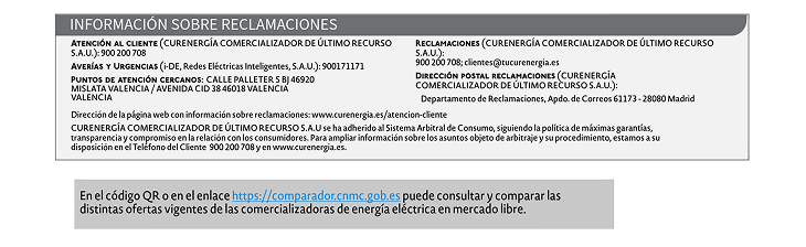 Información reclamaciones Iberdrola: atención al cliente, averías y urgencias, defensor del cliente y comparador CNMC de ofertas eléctricas